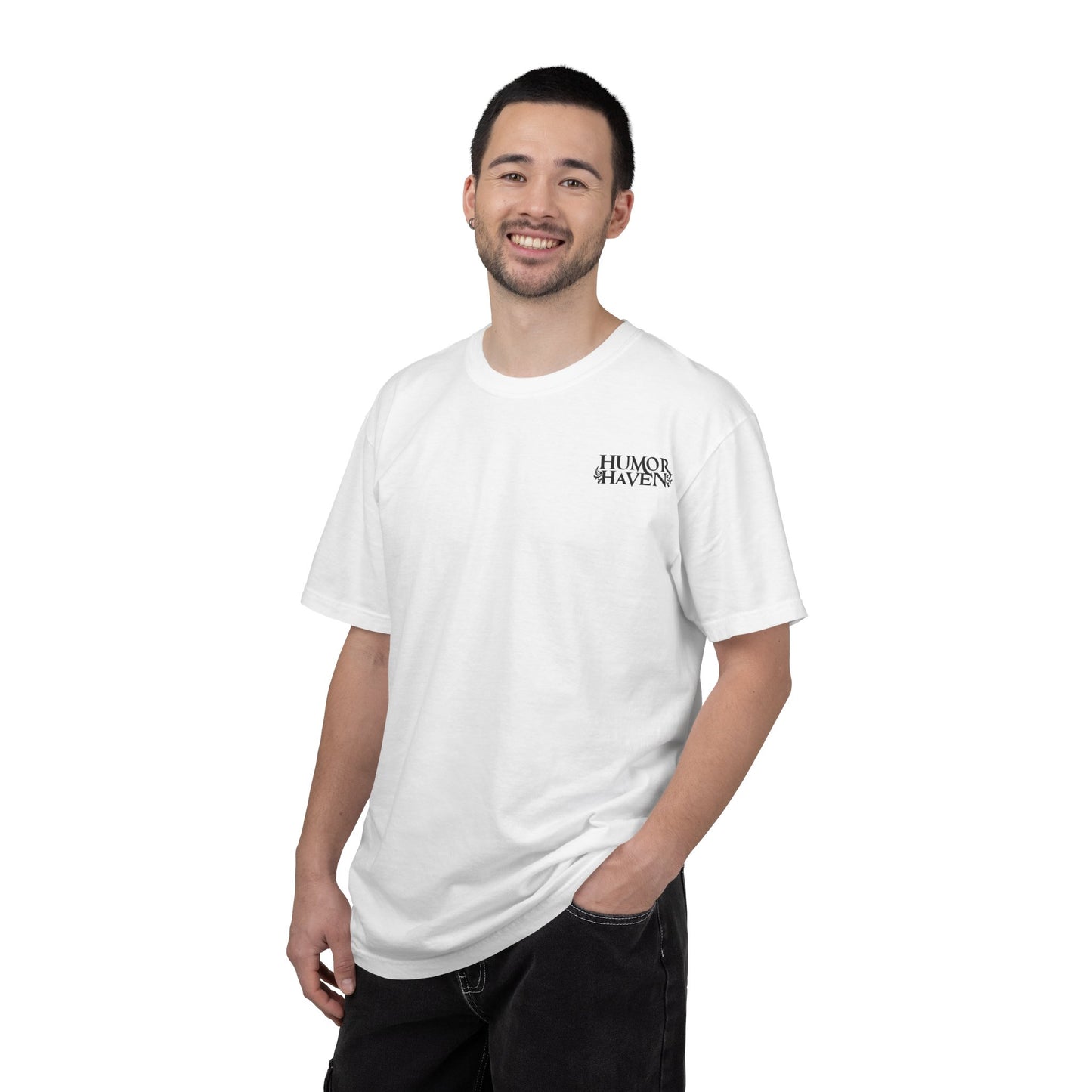 Think Free Graphic T-Shirt — Teddy Bear Street Art Design