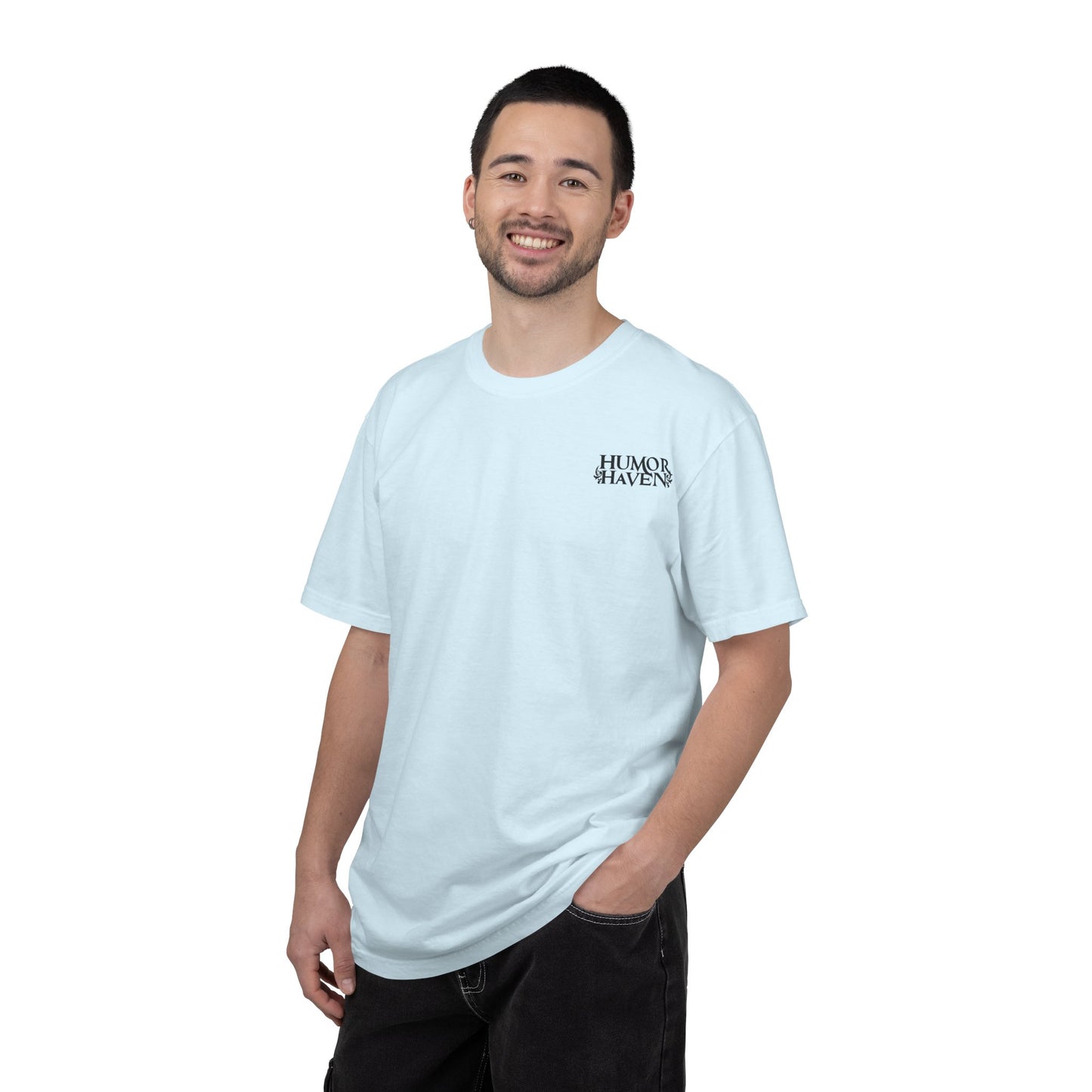 Think Free Graphic T-Shirt — Teddy Bear Street Art Design