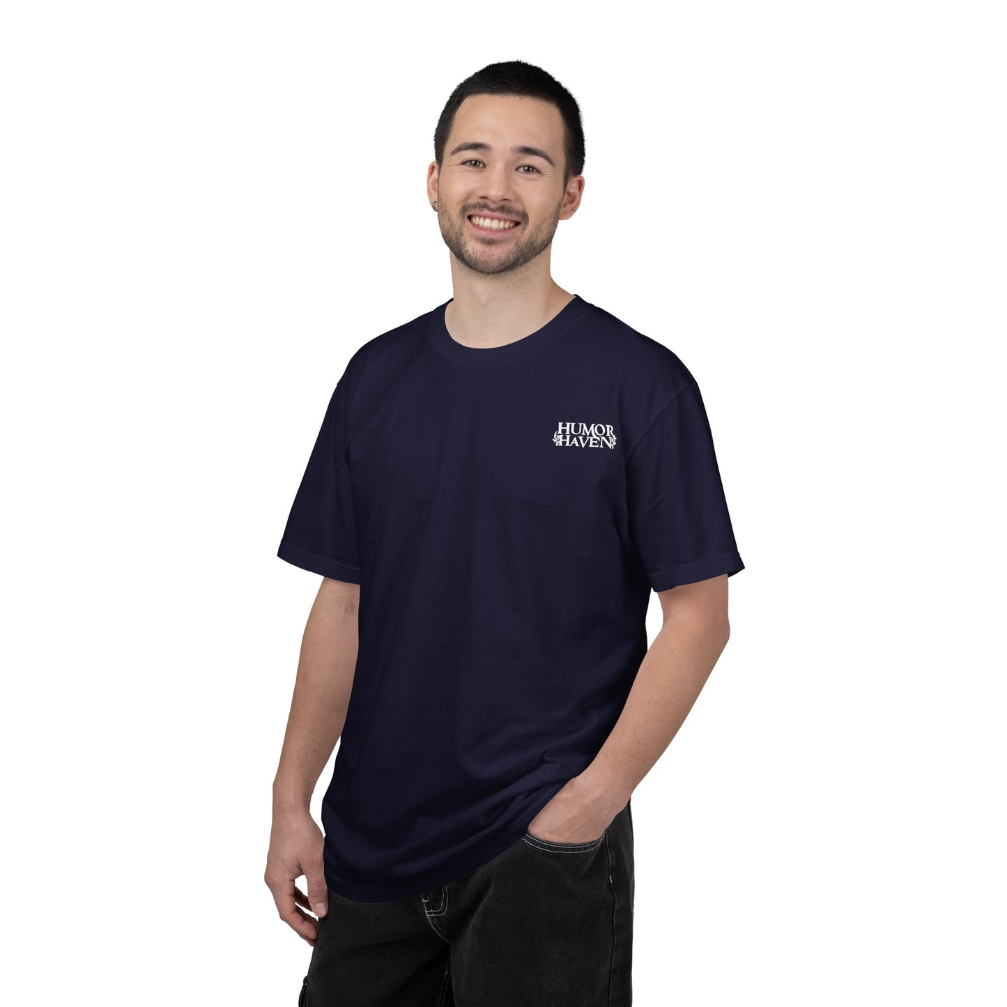Think Free Graphic T-Shirt — Teddy Bear Street Art Design