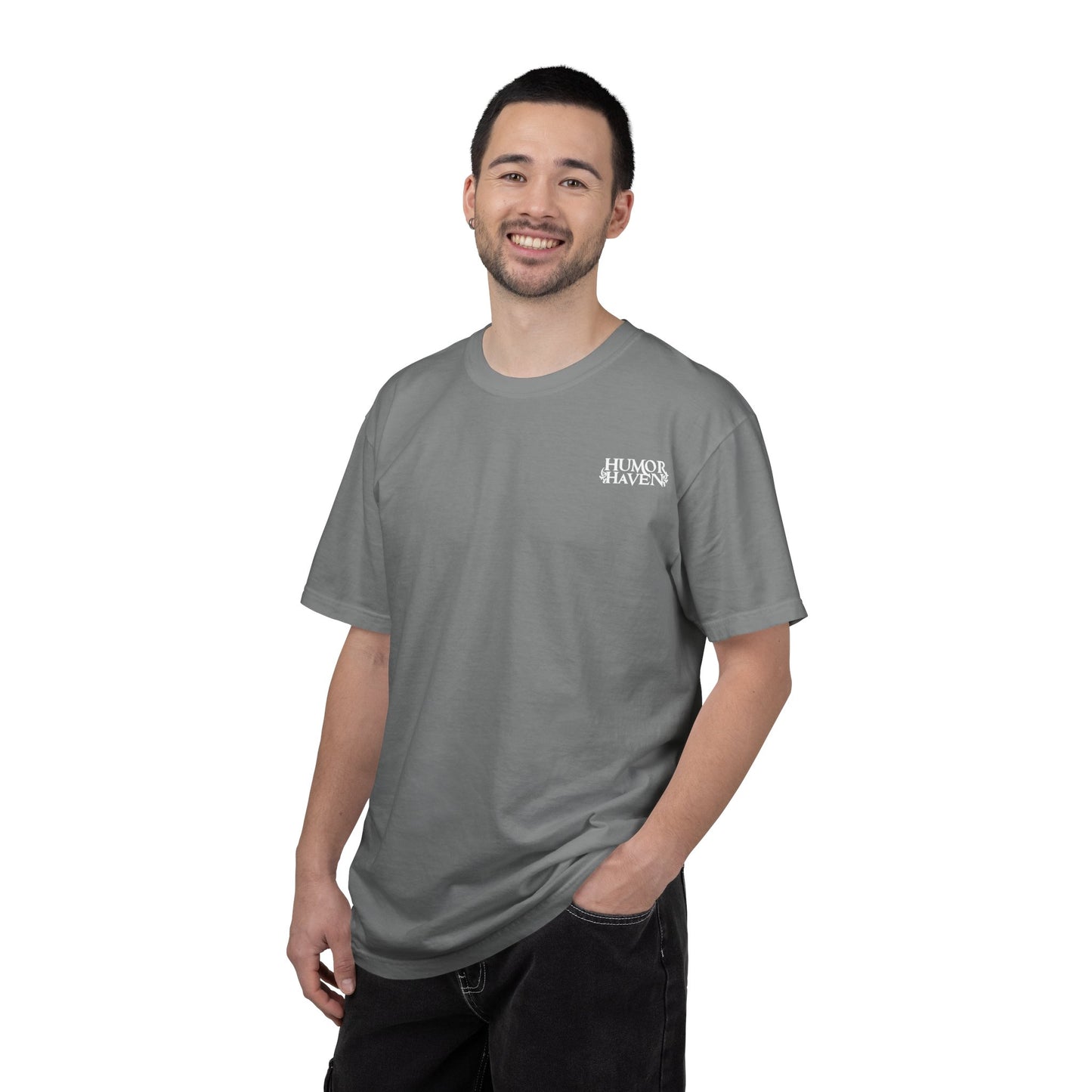 Think Free Graphic T-Shirt — Teddy Bear Street Art Design
